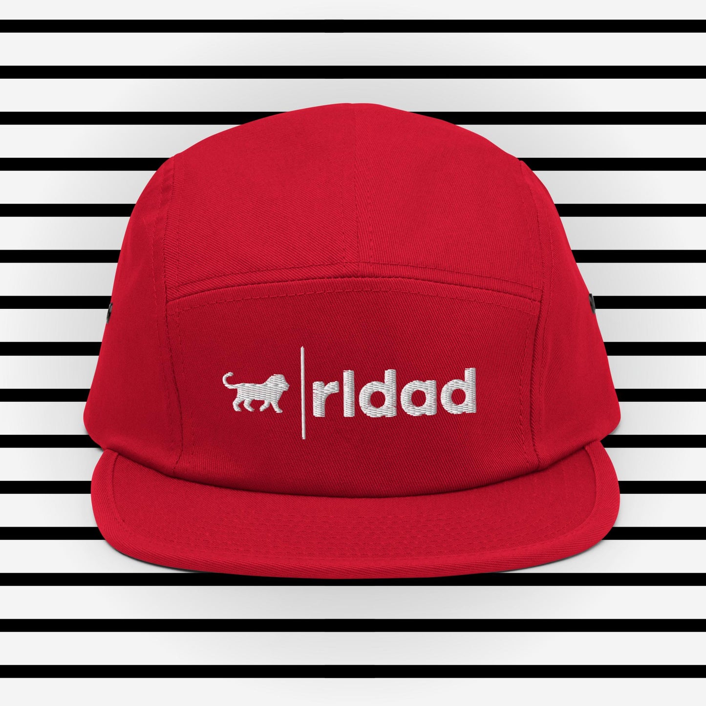 Red Five Panel Cap