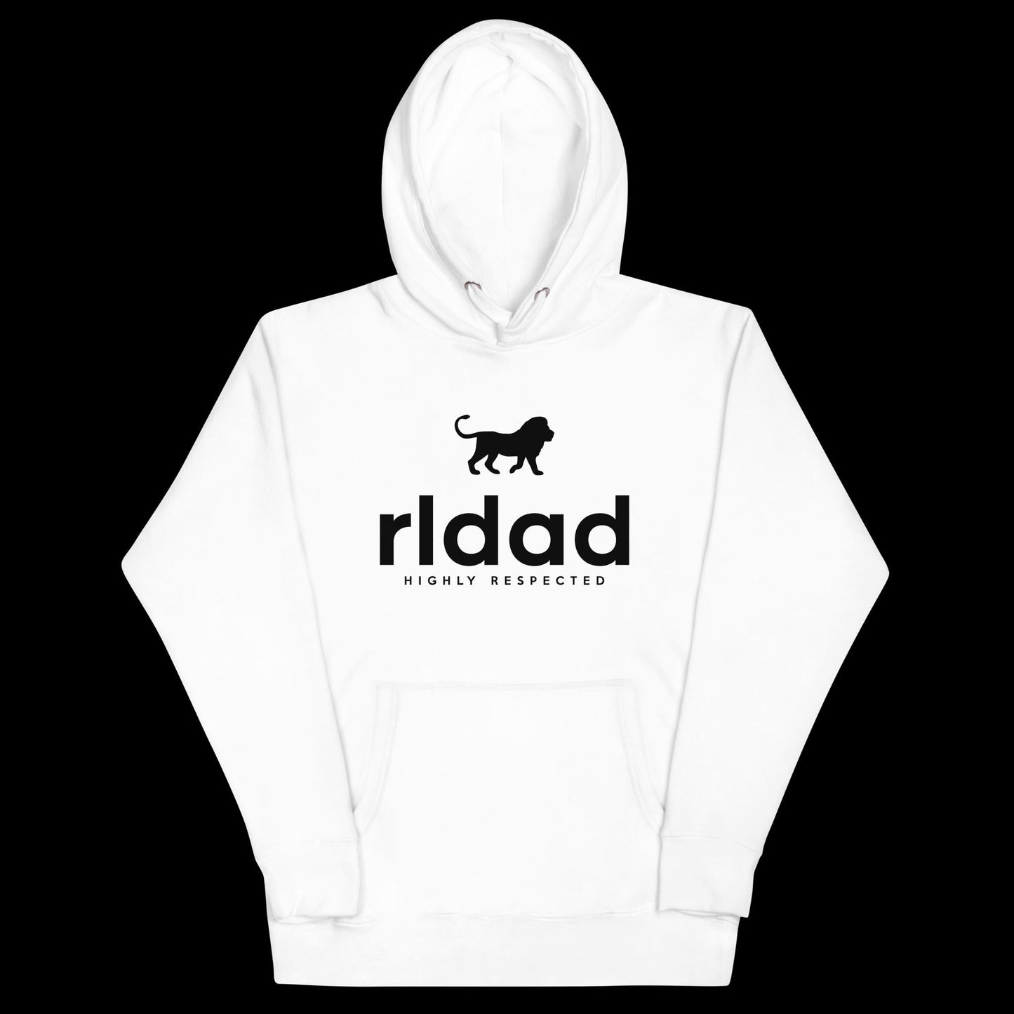 White cotton hoodie matching strings