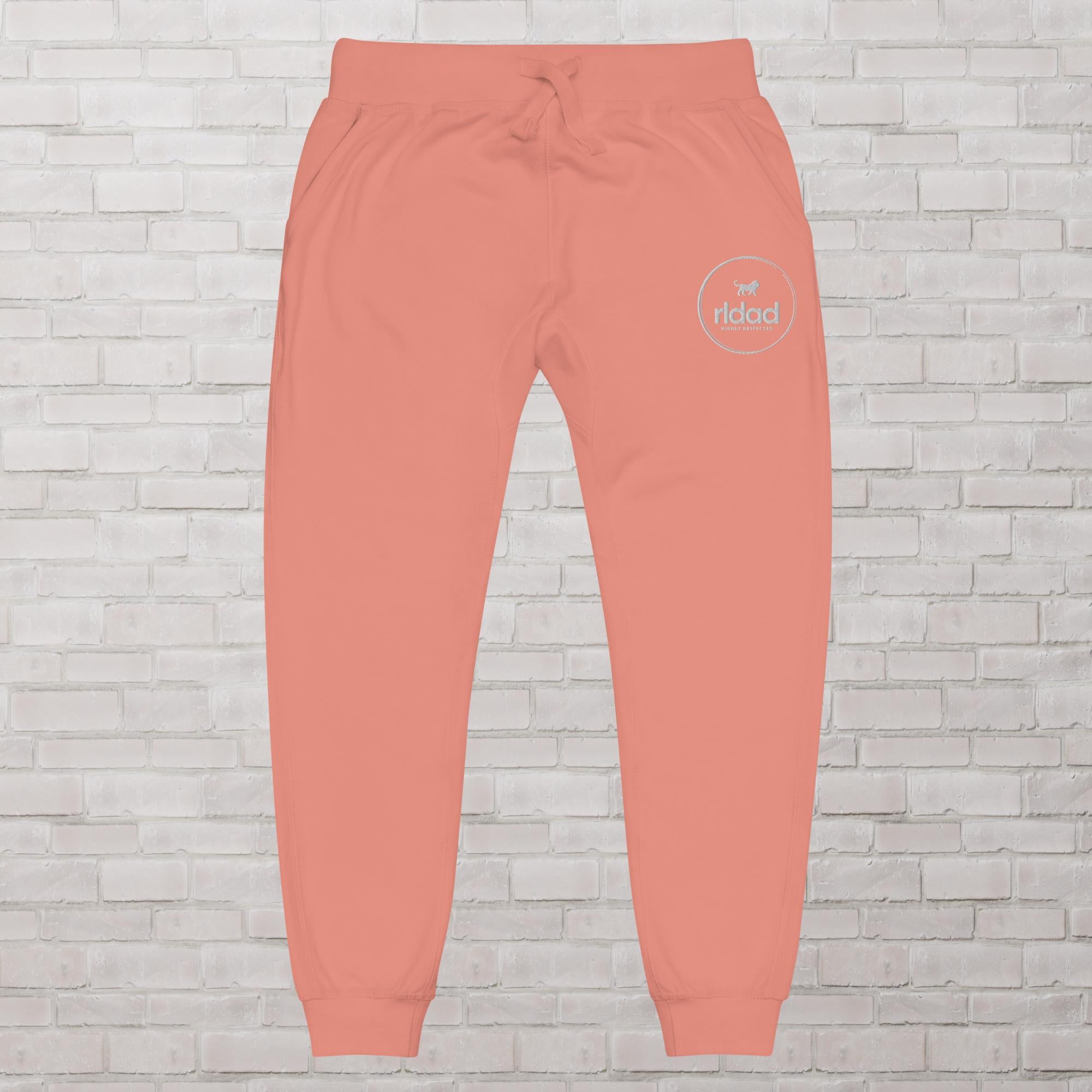 Dusty Rose Premium fleece sweatpants The RLDAD Brand